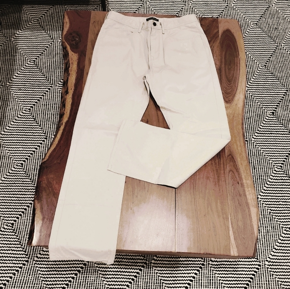 Mens Banana Republic 100% Cotton Street Khaki Straight Fit Pants- 31/30